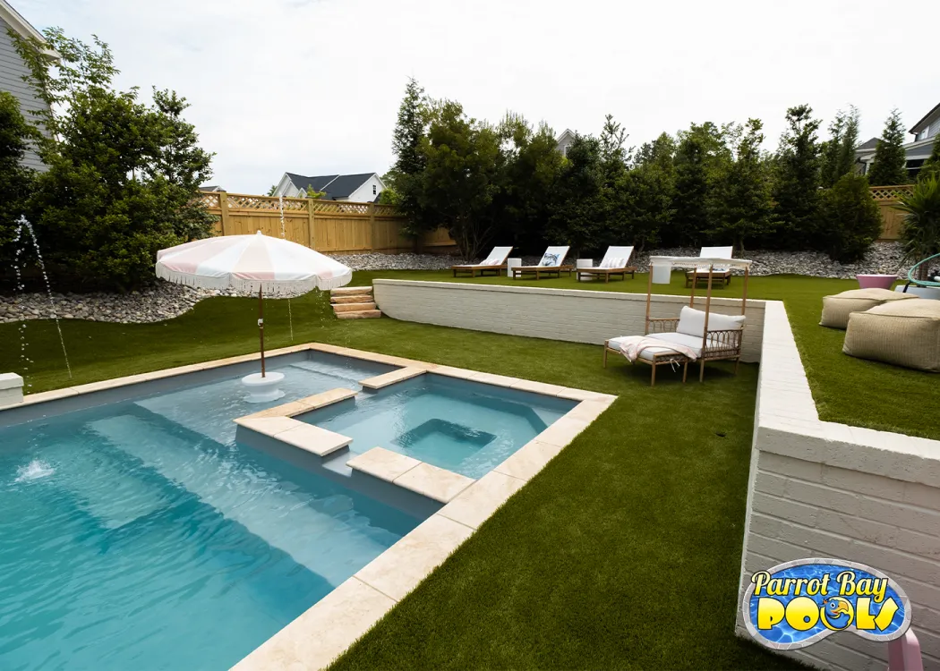 backyard with a pool